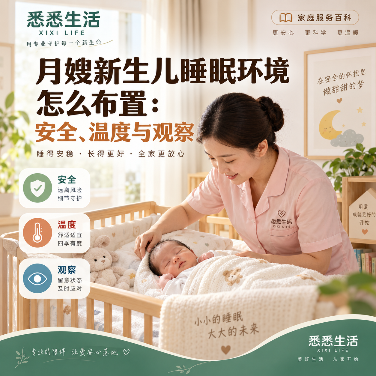月嫂新生儿睡眠环境怎么布置：安全、温度与观察