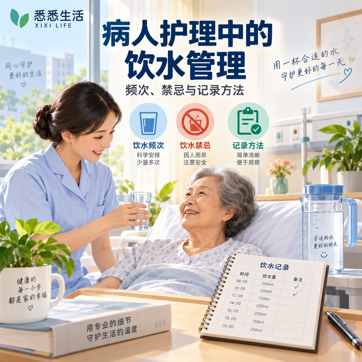 病人护理中的饮水管理：频次、禁忌与记录方法