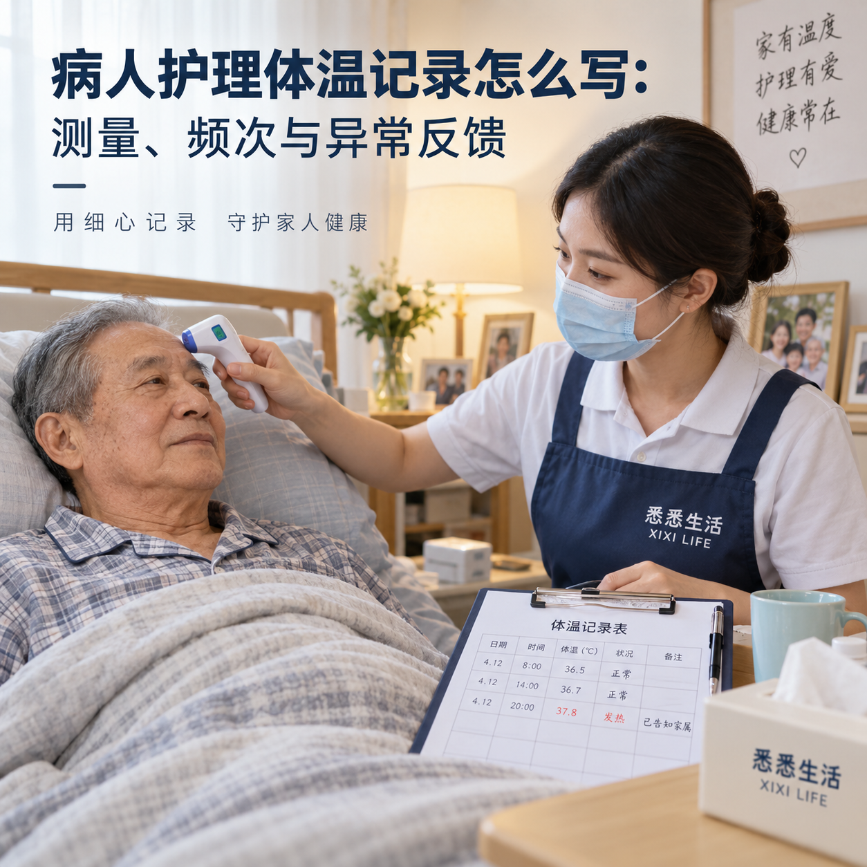病人护理体温记录怎么写：测量、频次与异常反馈