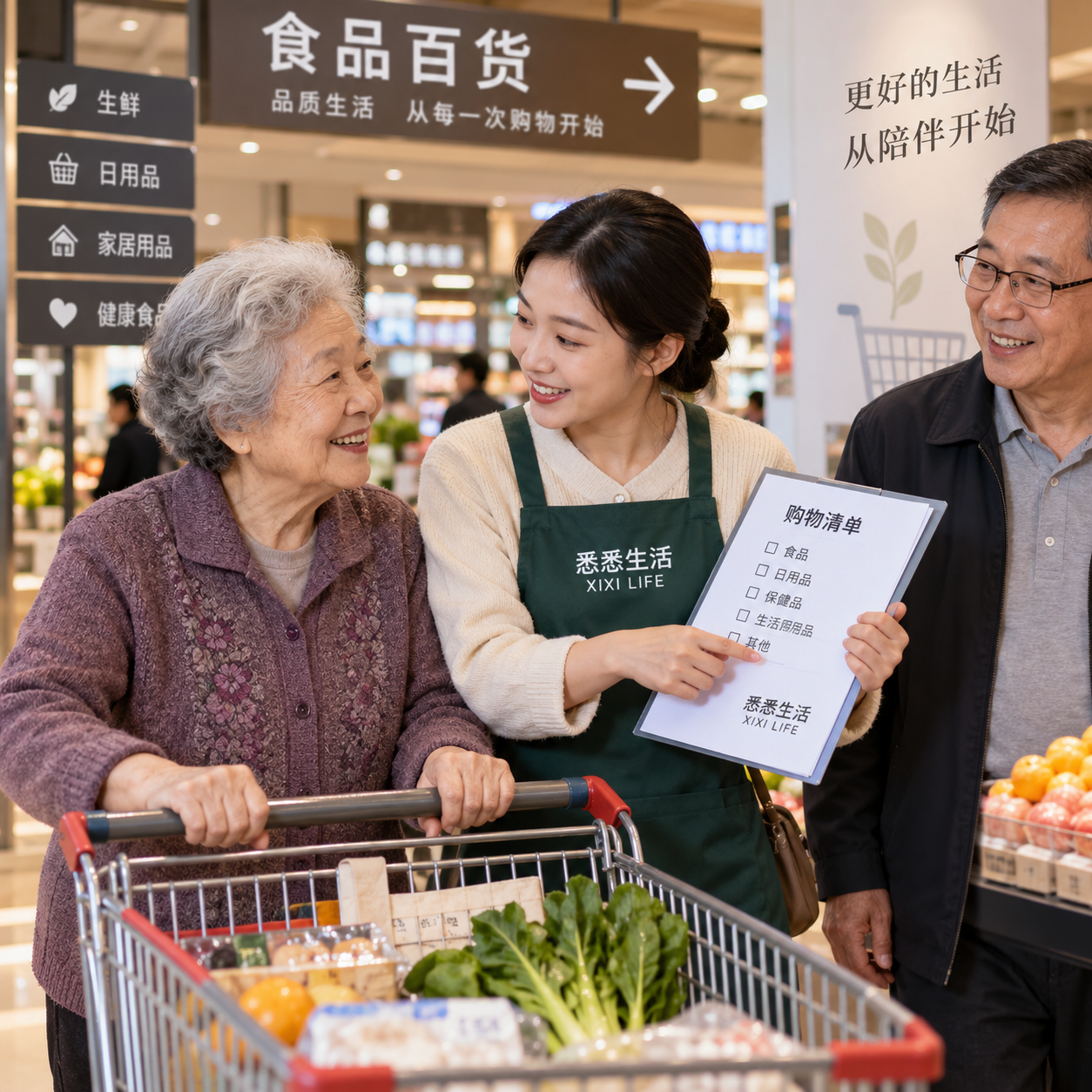 老人陪同购物怎么安排：路线、预算与物品安全