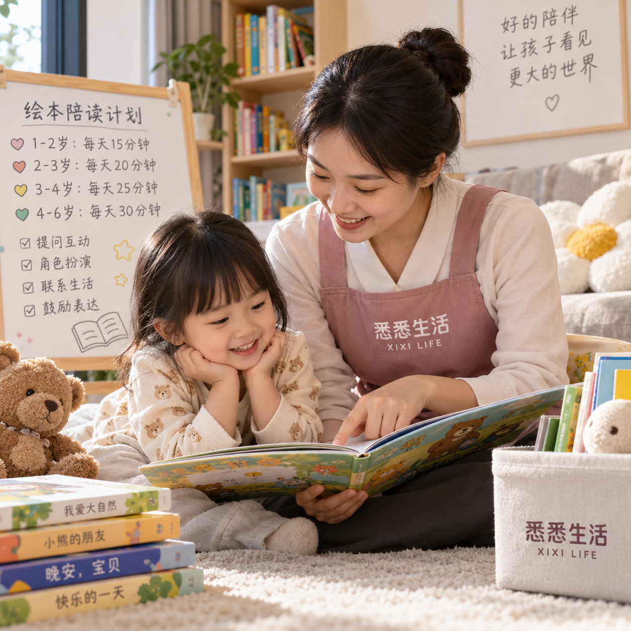 育儿嫂绘本陪读怎么安排：年龄、时长与互动方法