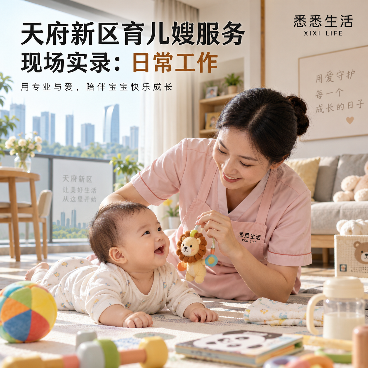 天府新区育儿嫂服务现场实录：日常工作
