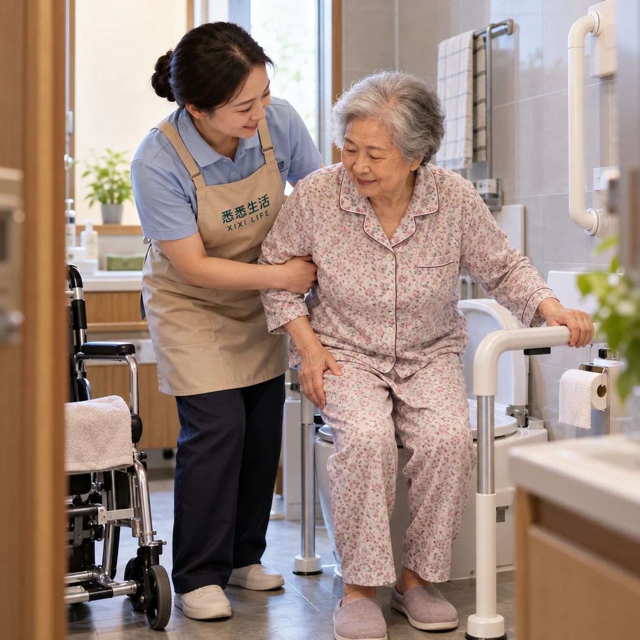 护工协助老人如厕怎么安排：隐私、转移与防跌倒要点