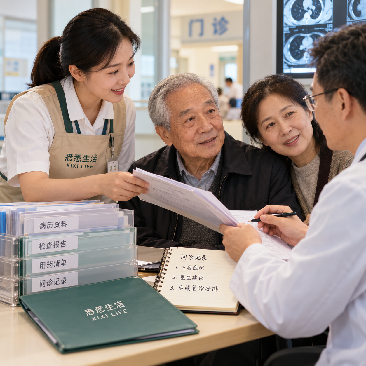 老人陪诊复诊怎么准备：病历整理、问诊记录与回家交接