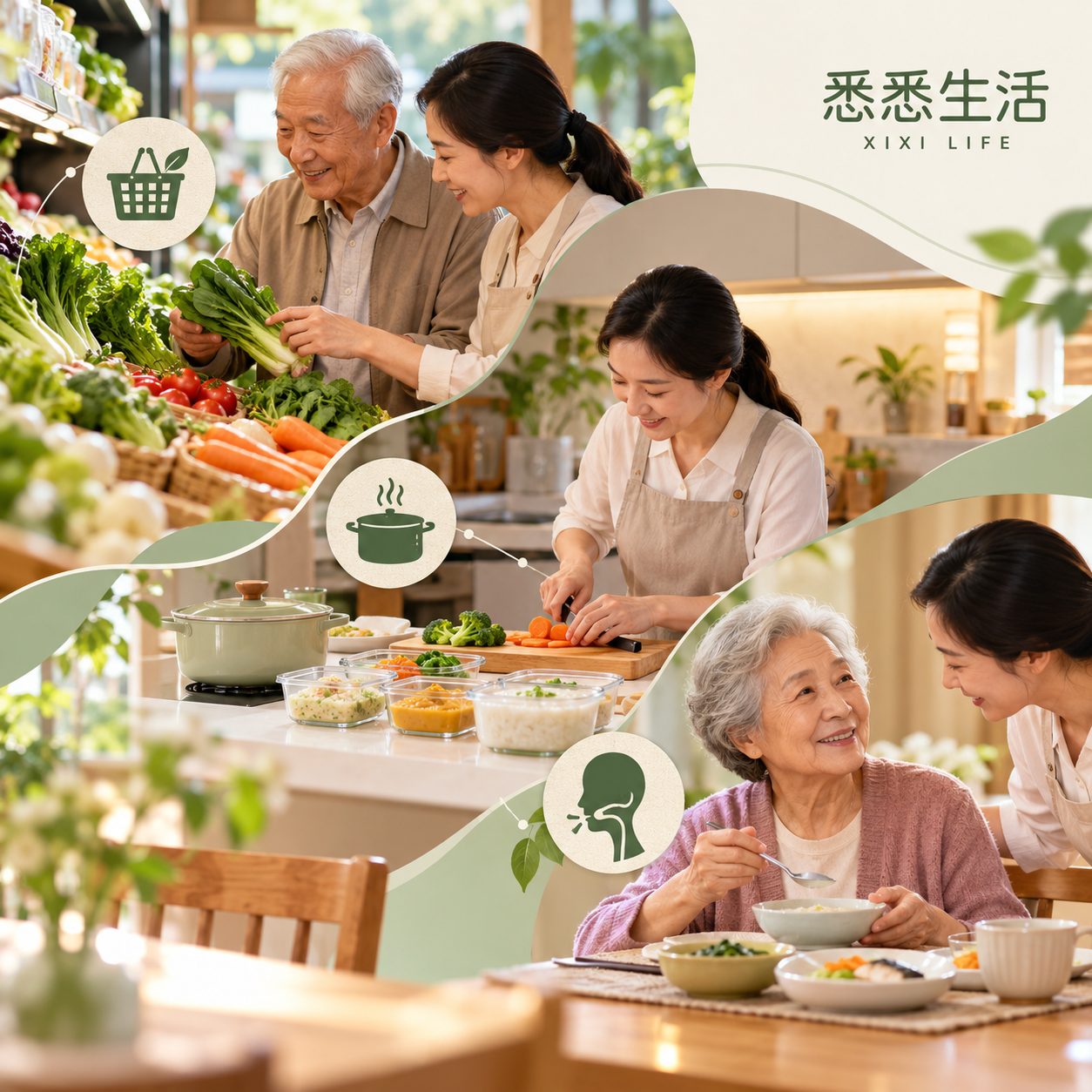 成都老人饮食照护怎么规划：采购、备餐与吞咽提醒