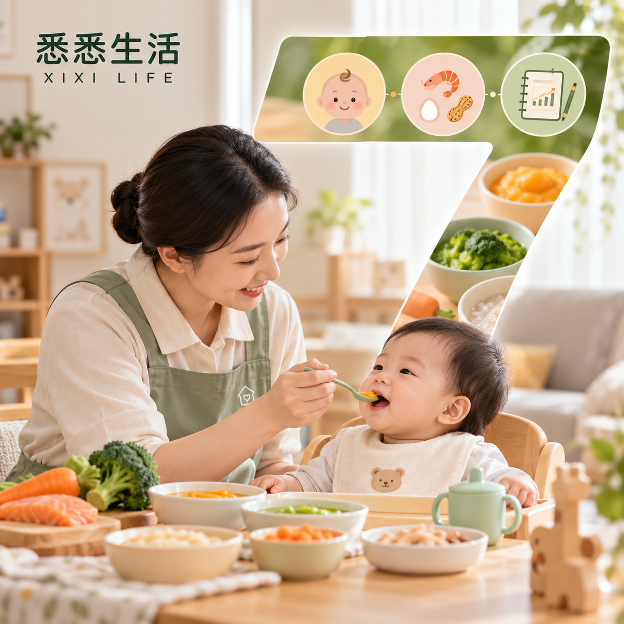 成都育儿嫂辅食安排怎么做：月龄、过敏与记录方法