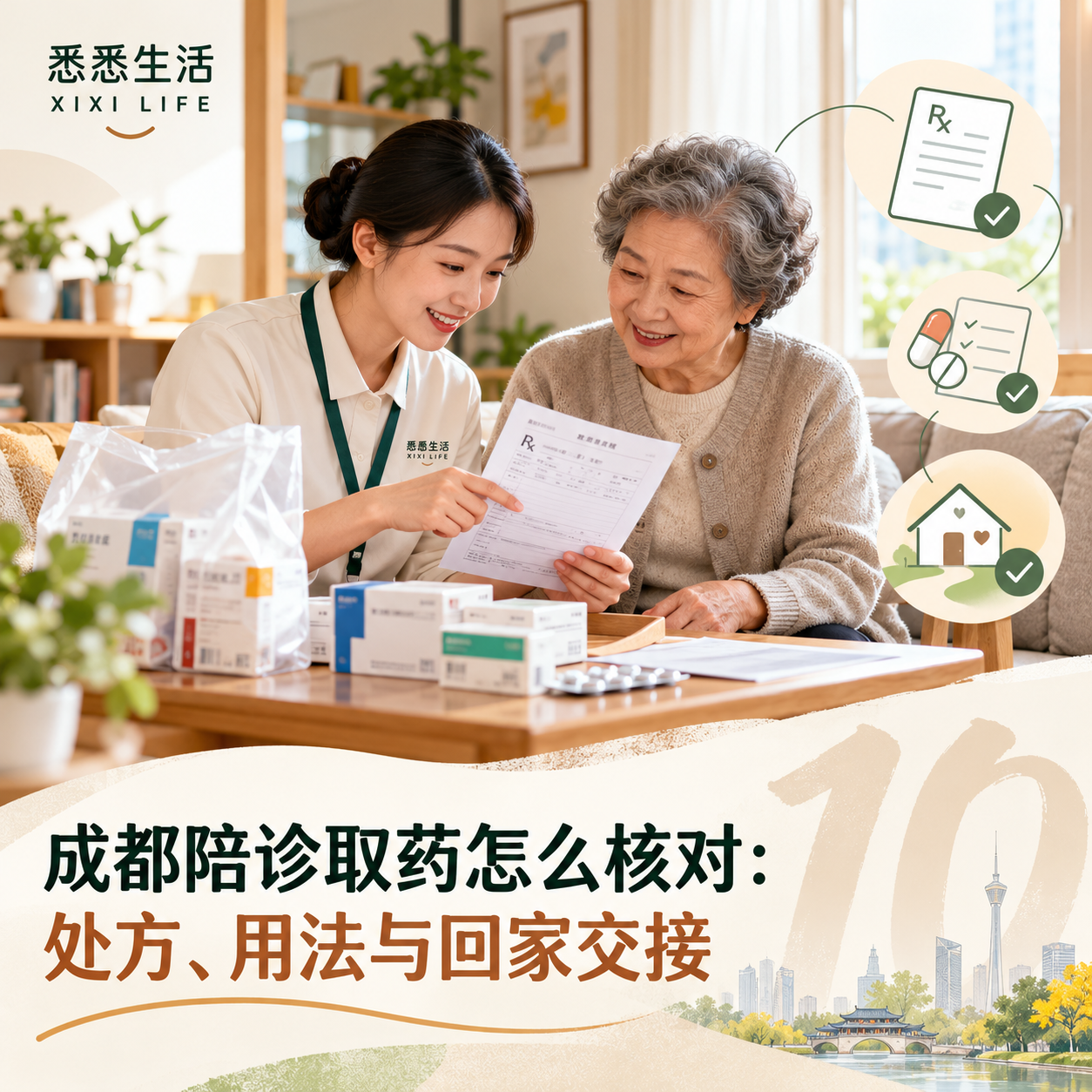 成都陪诊取药怎么核对：处方、用法与回家交接