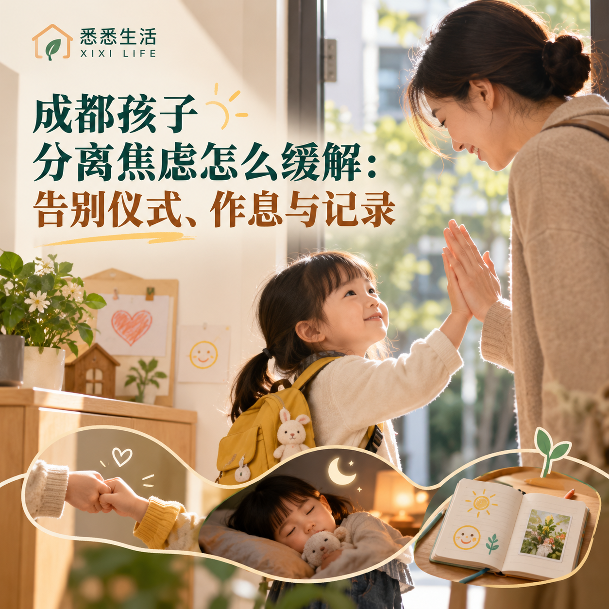 成都孩子分离焦虑怎么缓解：告别仪式、作息与记录