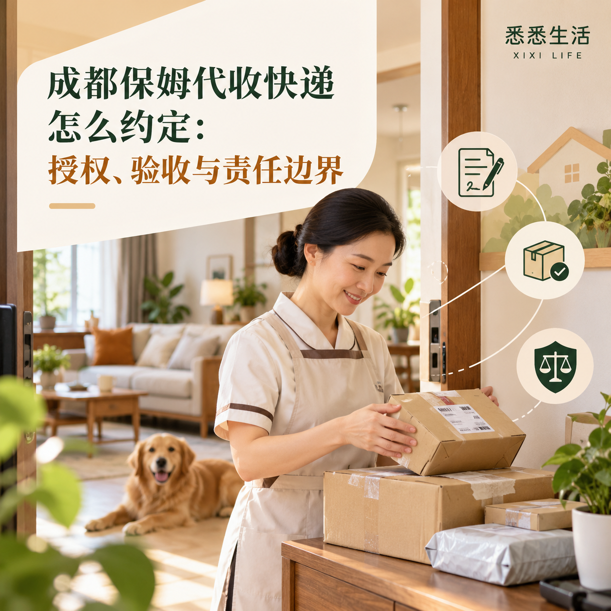 成都保姆代收快递怎么约定：授权、验收与责任边界