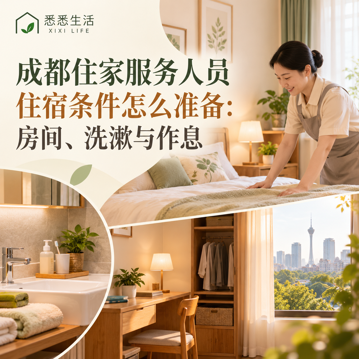 成都住家服务人员住宿条件怎么准备：房间、洗漱与作息
