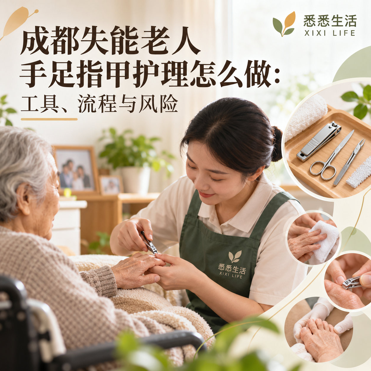 成都失能老人手足指甲护理怎么做：工具、流程与风险