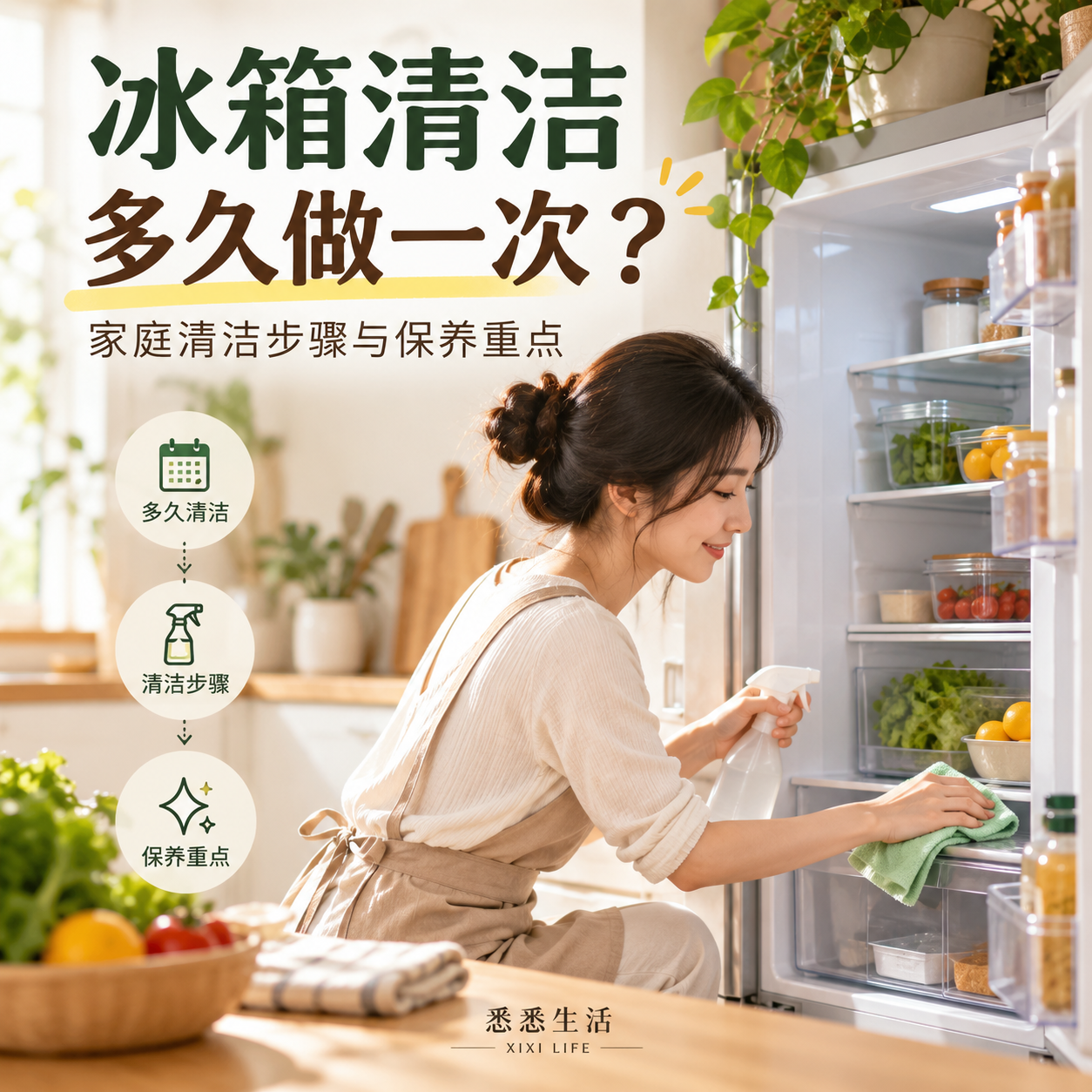 冰箱清洁多久做一次？家庭清洁步骤与保养重点