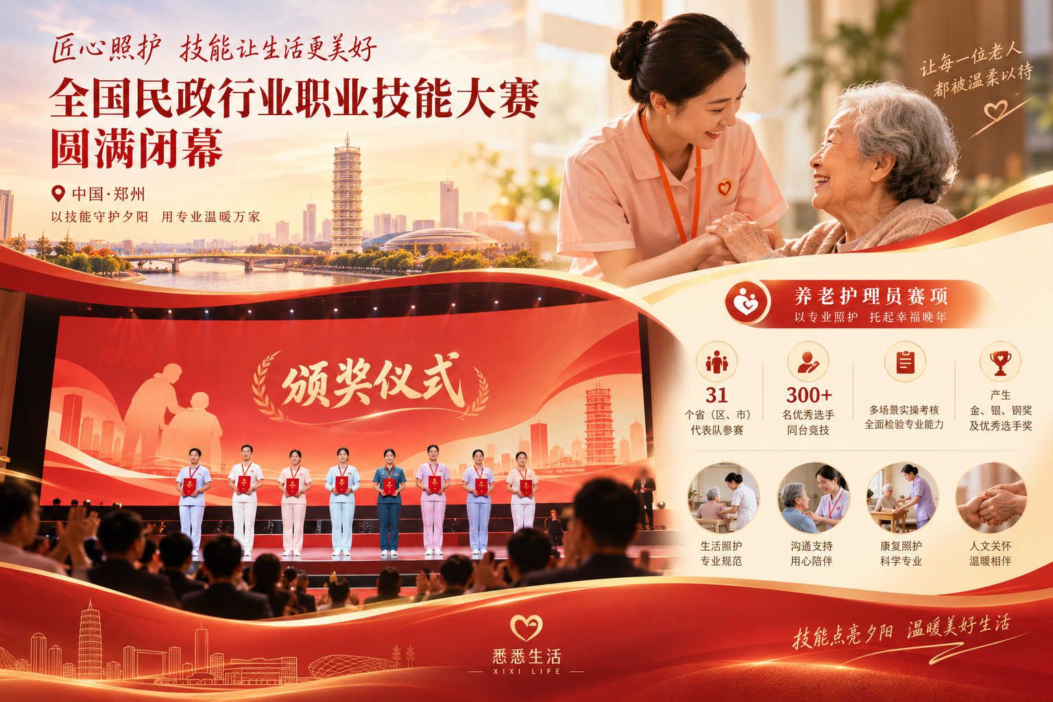 第二届全国民政行业职业技能大赛闭幕：养老护理员赛项给家政护工带来哪些信号