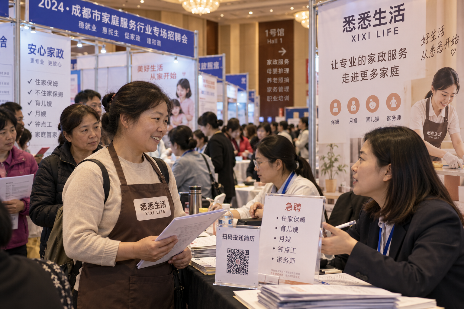 京津冀家政人力资源服务节收官：23场活动1.5万个岗位，跨区域输转成常态