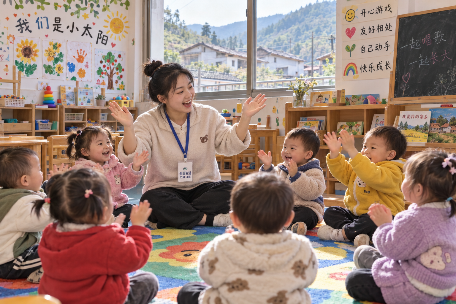 “托幼一体”进村：农村2至3岁幼儿有了家门口的托育班