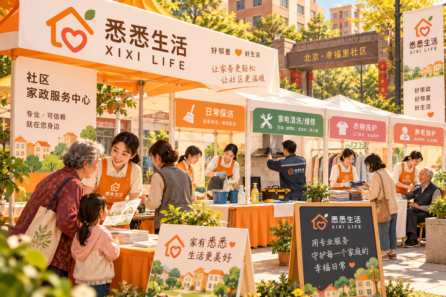 北京牛街建成家政服务中心：五个街道组建联合体，31家企业进社区赶大集