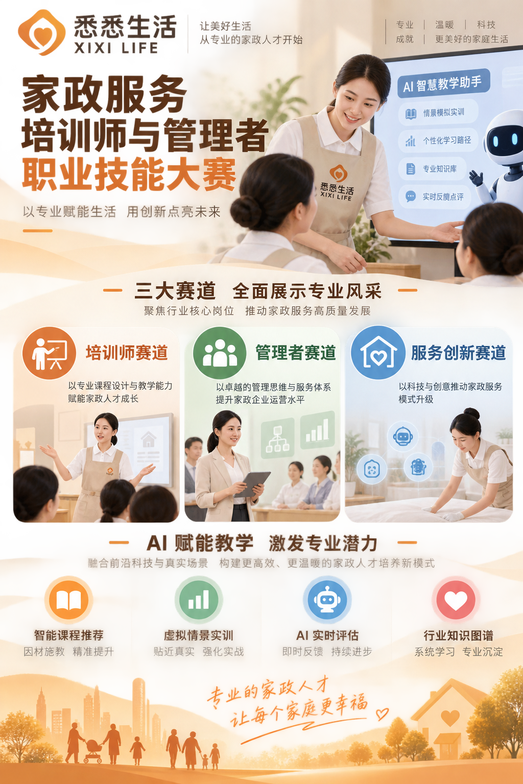 2026年家政紧缺人才提升交流竞赛举办：聚焦师资与管理，43名选手参赛