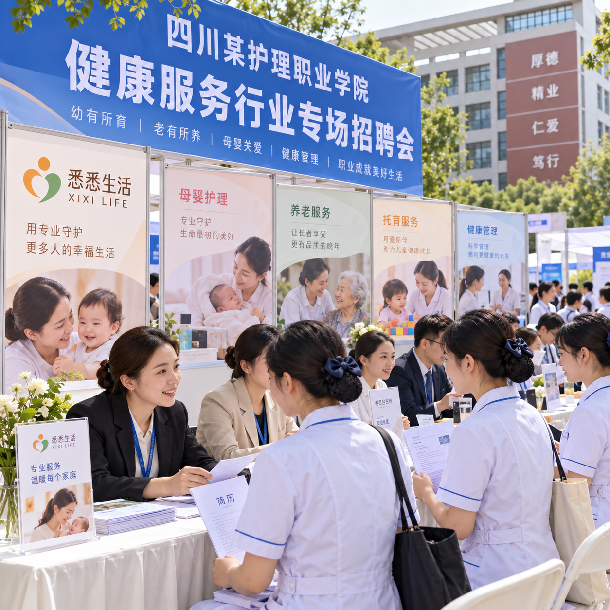 四川大健康产业招聘月启动：980个托育照护岗位进校园，就业对接如何提速