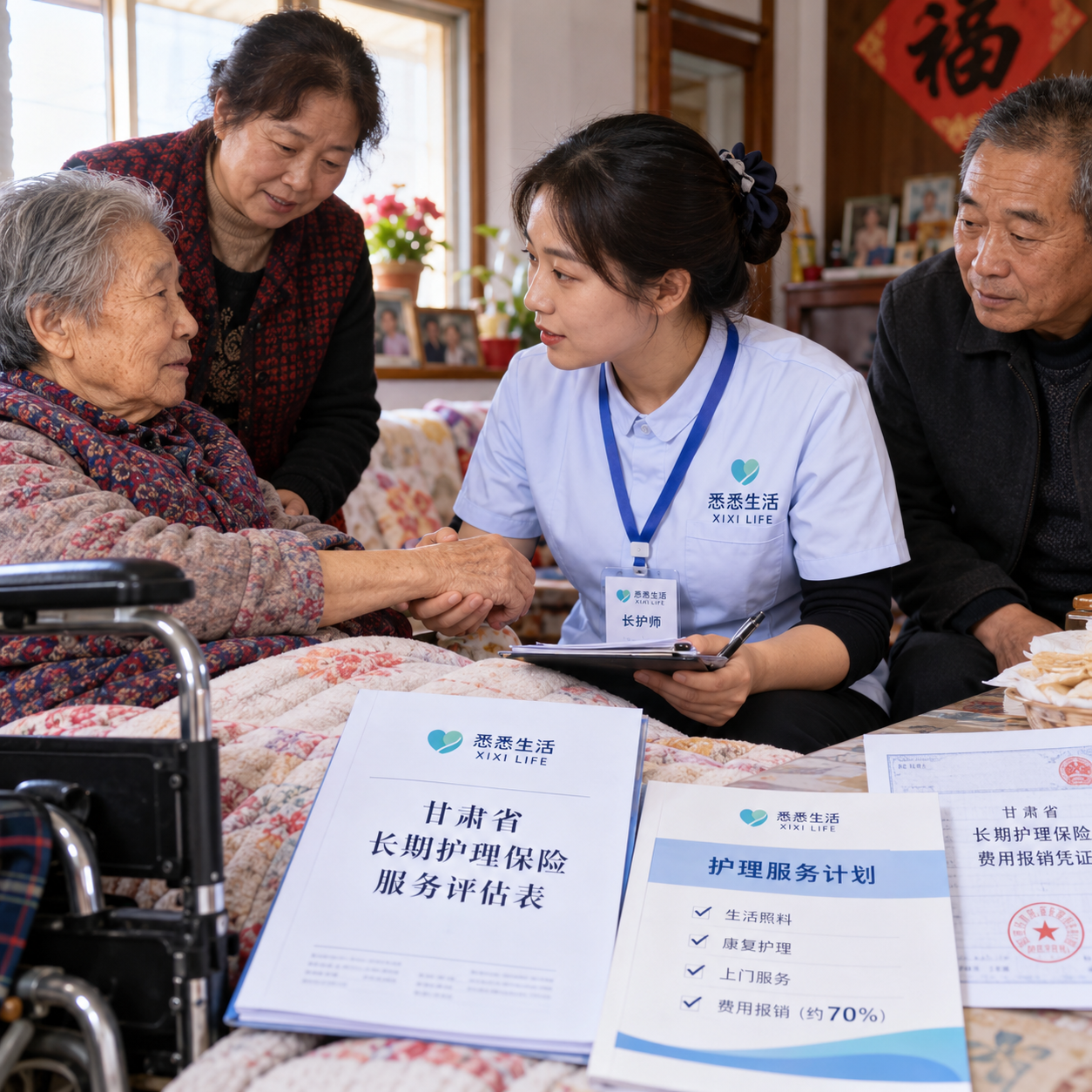 甘肃长期护理保险全面推开：职工报销约70%，2676人获长护师证书